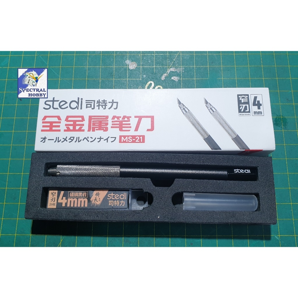 Dụng cụ STEDI kỹ thuật mỹ thuật dao mô hình / hộp lưỡi Full metal pen knife engraving