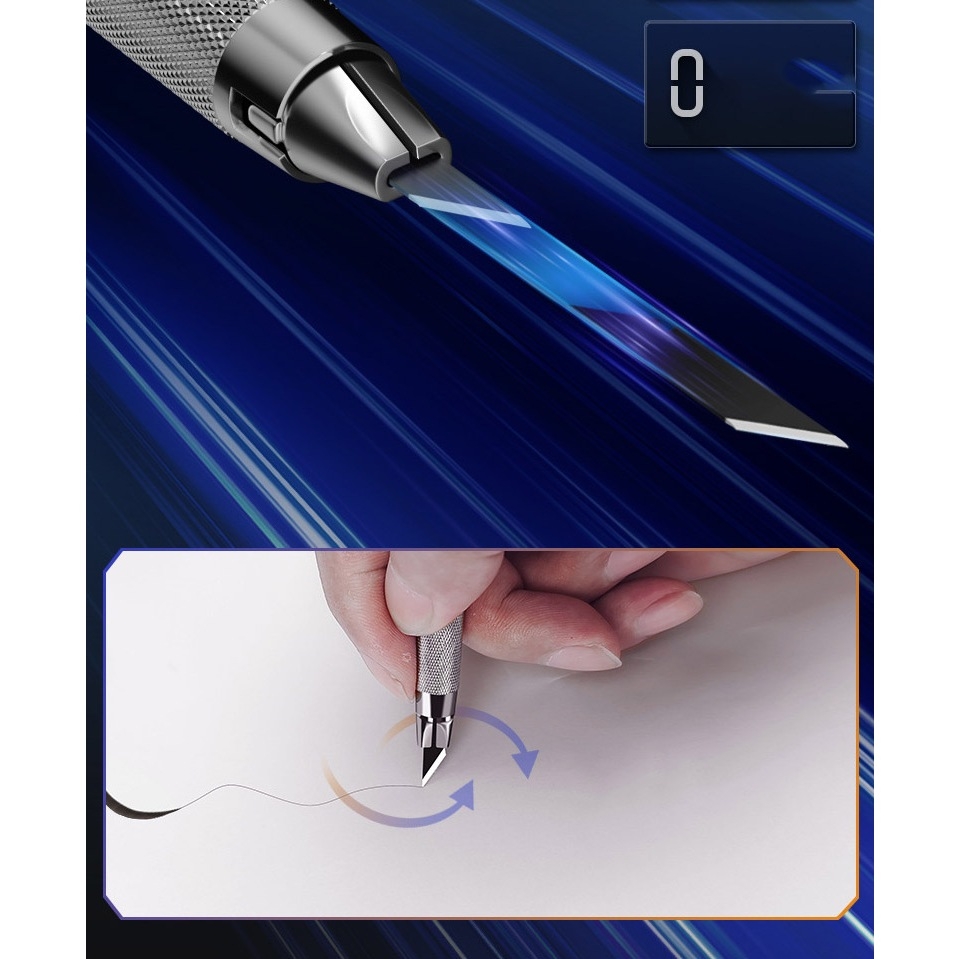 Dụng cụ STEDI kỹ thuật mỹ thuật dao mô hình / hộp lưỡi Full metal pen knife engraving