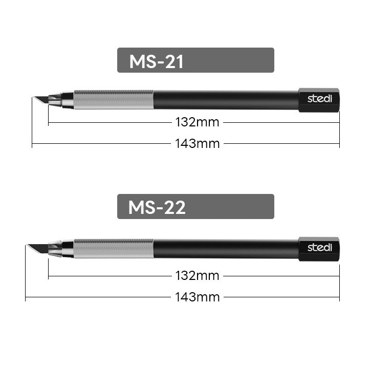 Dụng cụ STEDI kỹ thuật mỹ thuật dao mô hình / hộp lưỡi Full metal pen knife engraving