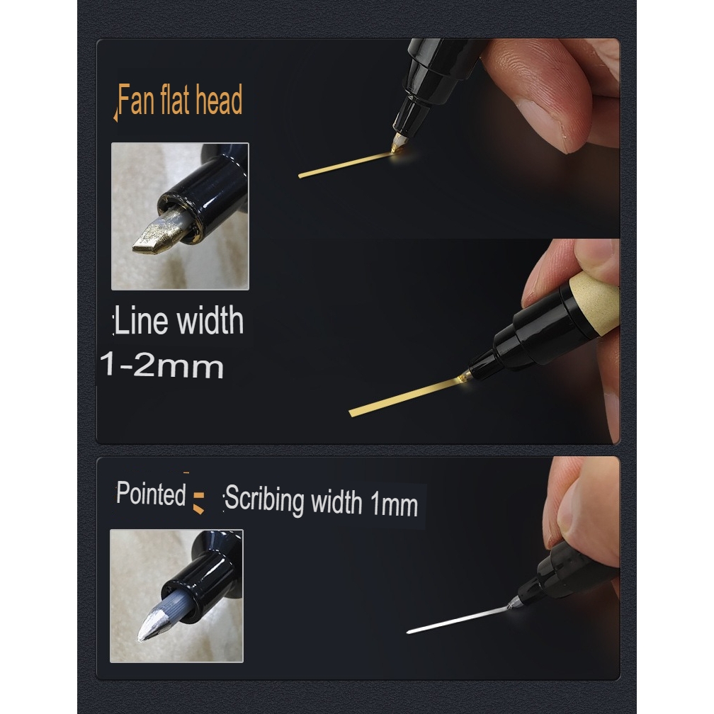 Bút sơn mô hình Stedi gundam marker metallic color gold copper silver electroplating chrome