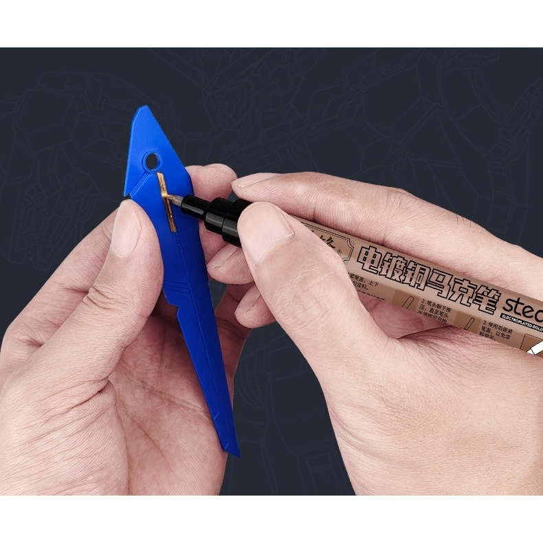 Bút sơn mô hình Stedi gundam marker metallic color gold copper silver electroplating chrome