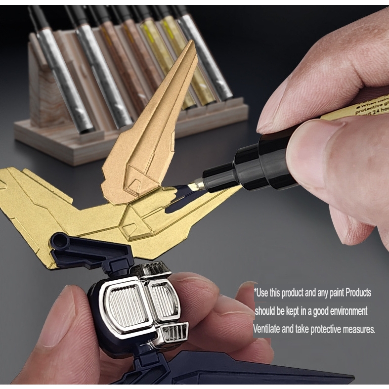 Bút sơn mô hình Stedi gundam marker metallic color gold copper silver electroplating chrome