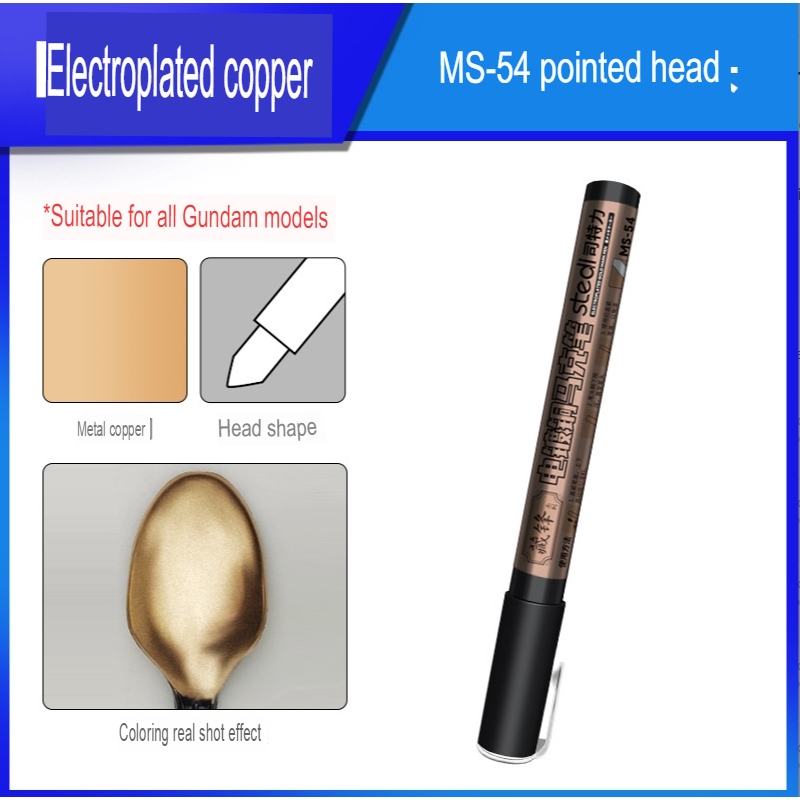 Bút sơn mô hình Stedi gundam marker metallic color gold copper silver electroplating chrome