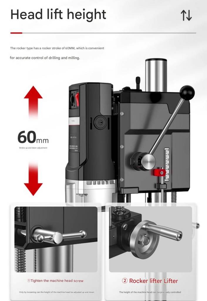 Máy khoan dọc 220V multi-function workbench high-precision bench drill machine 710w 1050w