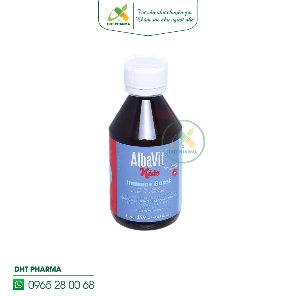 Siro Albavit Kids Immune Bost hỗ trợ tăng đề kháng (Chai 150ml)