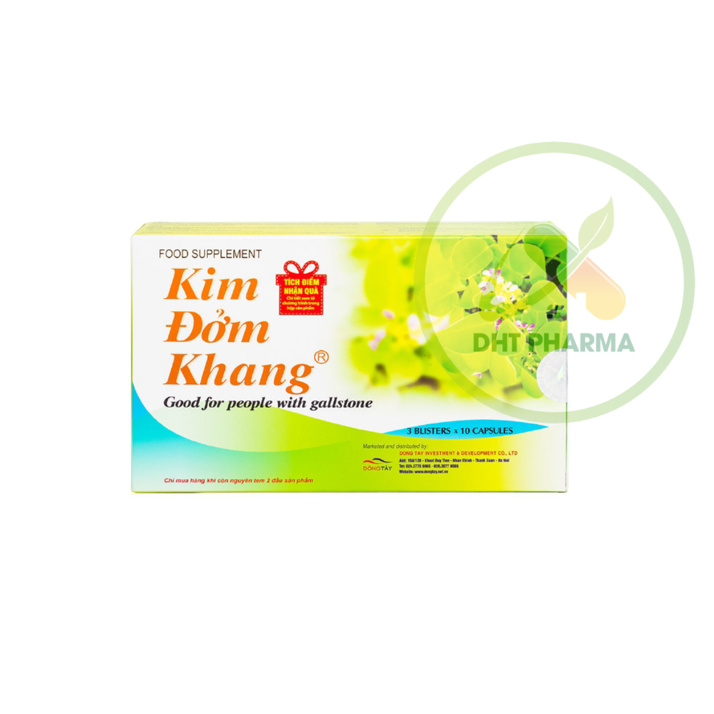 Kim Đởm Khang hỗ trợ cho người sỏi mật (Hộp 3vỉ x10viên)