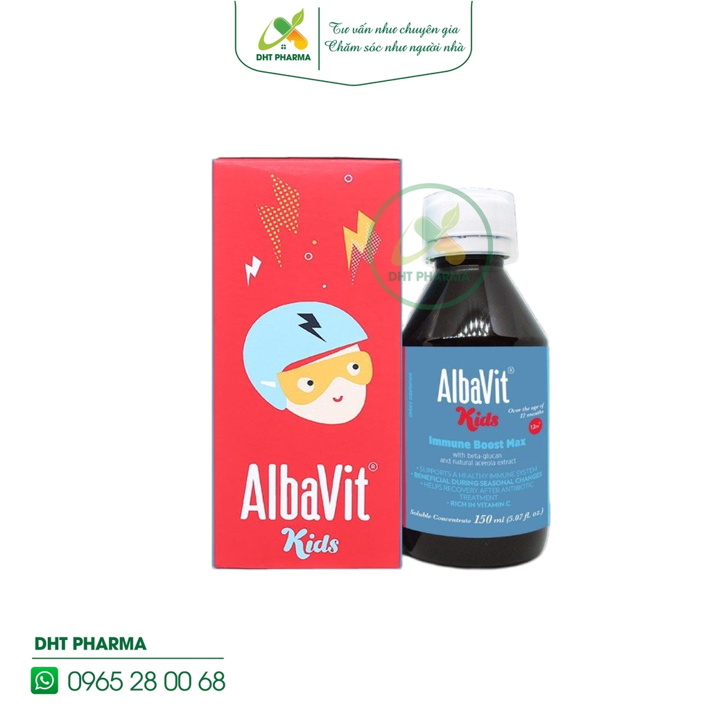 Siro Albavit Kids Immune Bost hỗ trợ tăng đề kháng (Chai 150ml)
