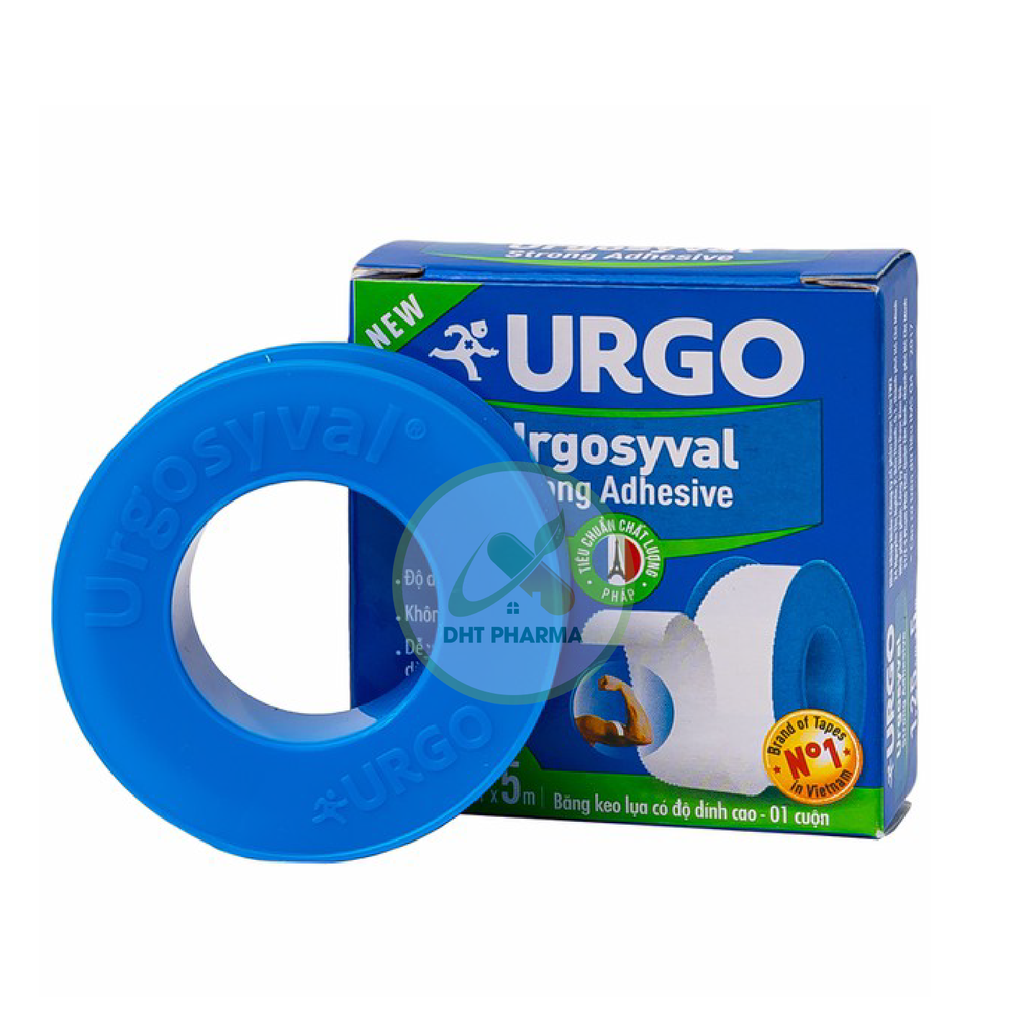 Băng keo lụa có độ dính cao Urgosyval Strong Adhessive Thái Lan (Cuộn 1,25x5m)