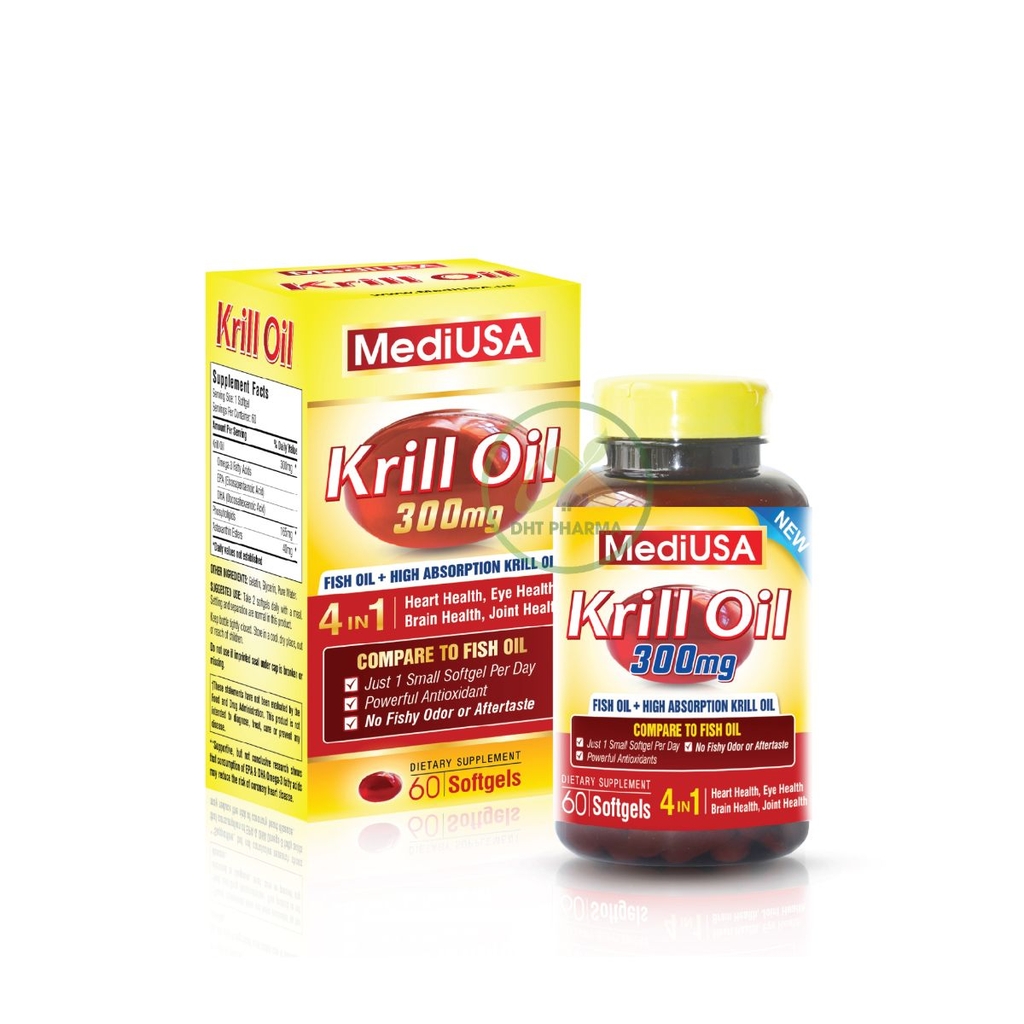 Dầu nhuyễn thể Omega 3 Krill Oil 300mg