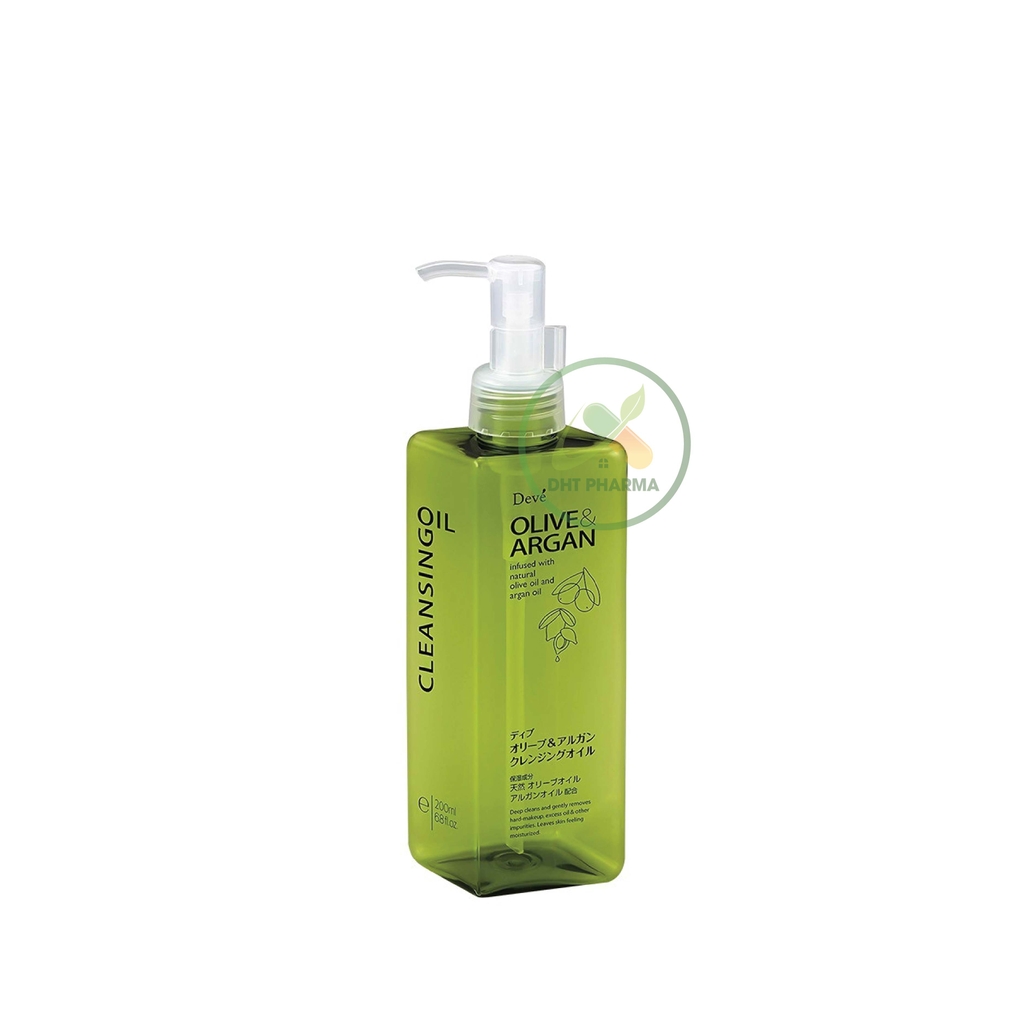Dầu tẩy trang Olive & Argan Deve Nhật Bản làm sạch sâu lớp trang điểm vẫn giữ ẩm cho  da