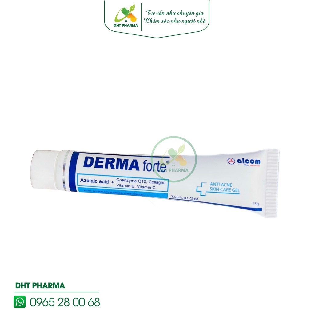 DERMA Forte gel giảm mụn ngừa thâm mờ sẹo (Tuýp 15g)