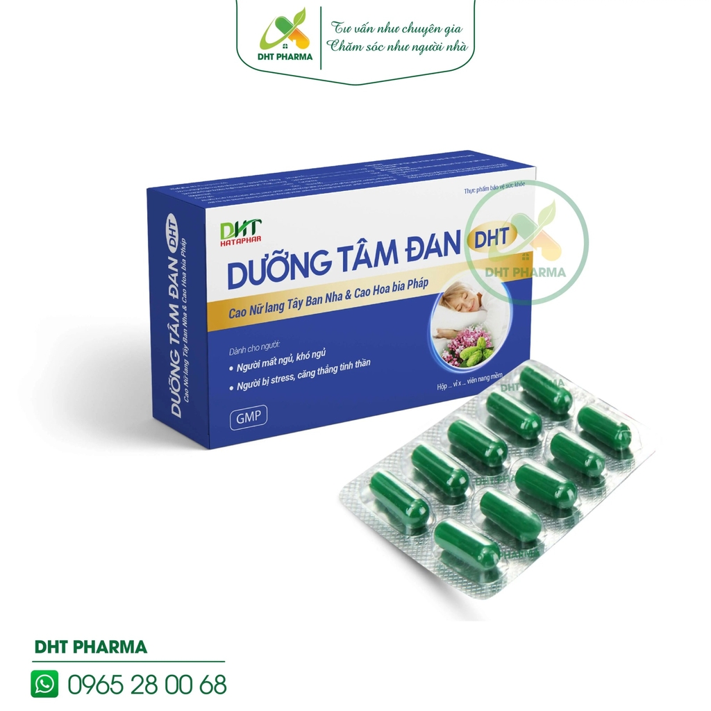 Dưỡng tâm đan - DHT Hỗ trợ dưỡng tâm, an thần, cải thiện giấc ngủ ngon (Hộp 3 vỉ x 10viên)