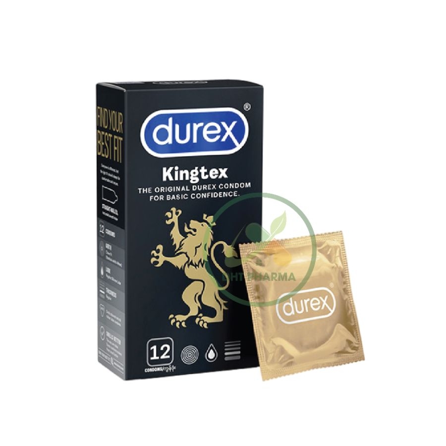 Bao Cao Su Durex Kingtex ôm sát, vừa vặn mang đến cảm giác tự nhiên