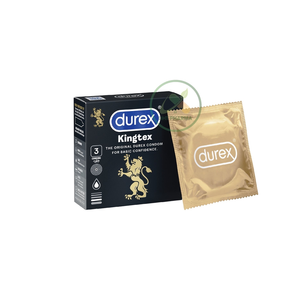 Bao Cao Su Durex Kingtex ôm sát, vừa vặn mang đến cảm giác tự nhiên