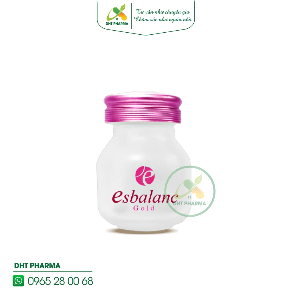 Esbalanc Gold hỗ trợ cân bằng nội tiết tố nữ, giảm bốc hỏa, mất ngủ (Hộp 30 viên)