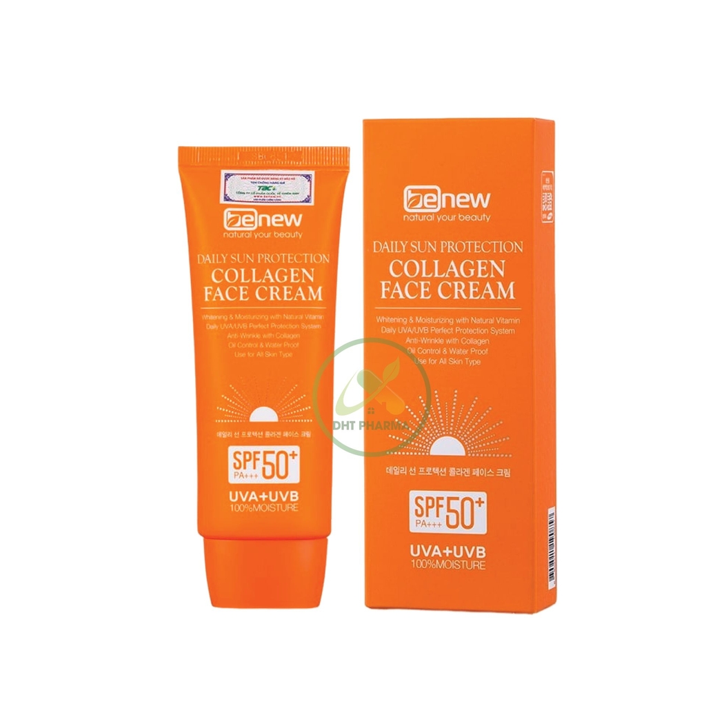 HÌNH ẢNH KEM CHỐNG NẮNG WANGJI COLLAGEN SUN CREAM HÀN QUỐC NÂNG TONE DA TRẮNG SÁNG