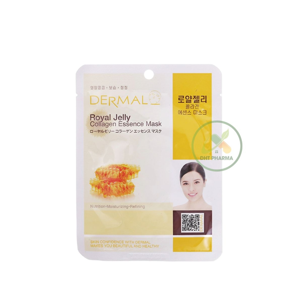 Mặt nạ giấy Dermal Hàn Quốc tinh chất collagen và chiết xuất tự nhiên (Gói 1 miếng)