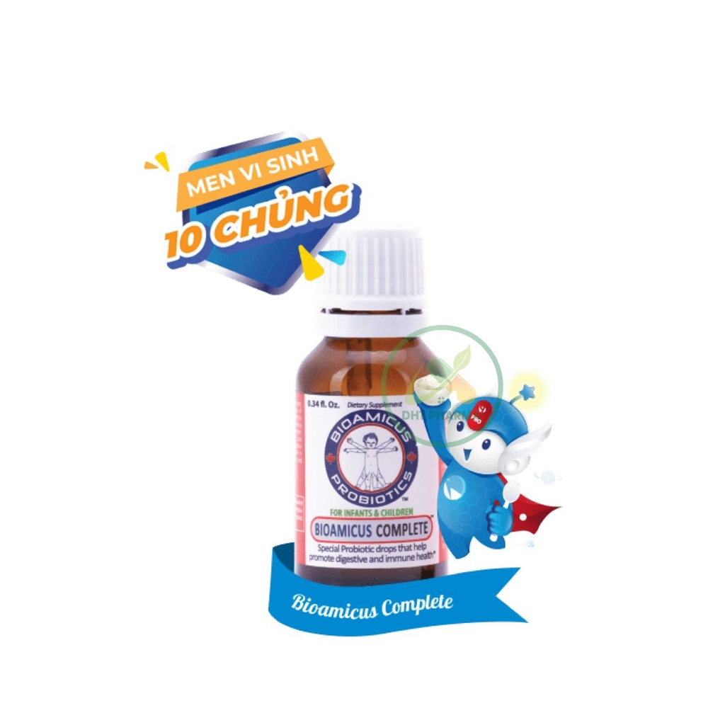 Men vi sinh 10 chủng BioAmicus Complete bổ sung lợi khuẩn, tăng đề ...