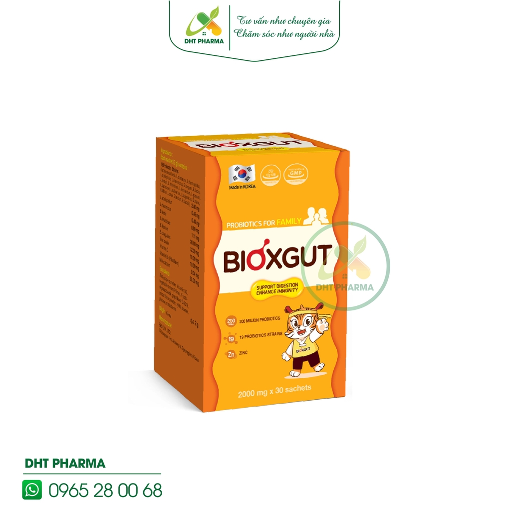 Men vi sinh Bioxgut 19 chủng Hàn Quốc bổ sung lợi khuẩn, hỗ trợ tăng cường tiêu hóa