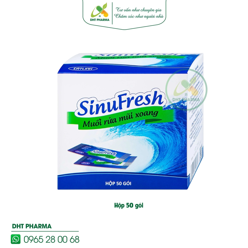 Muối rửa mũi xoang Sinufresh Cát Linh bảo vệ, vệ sinh khoang mũi