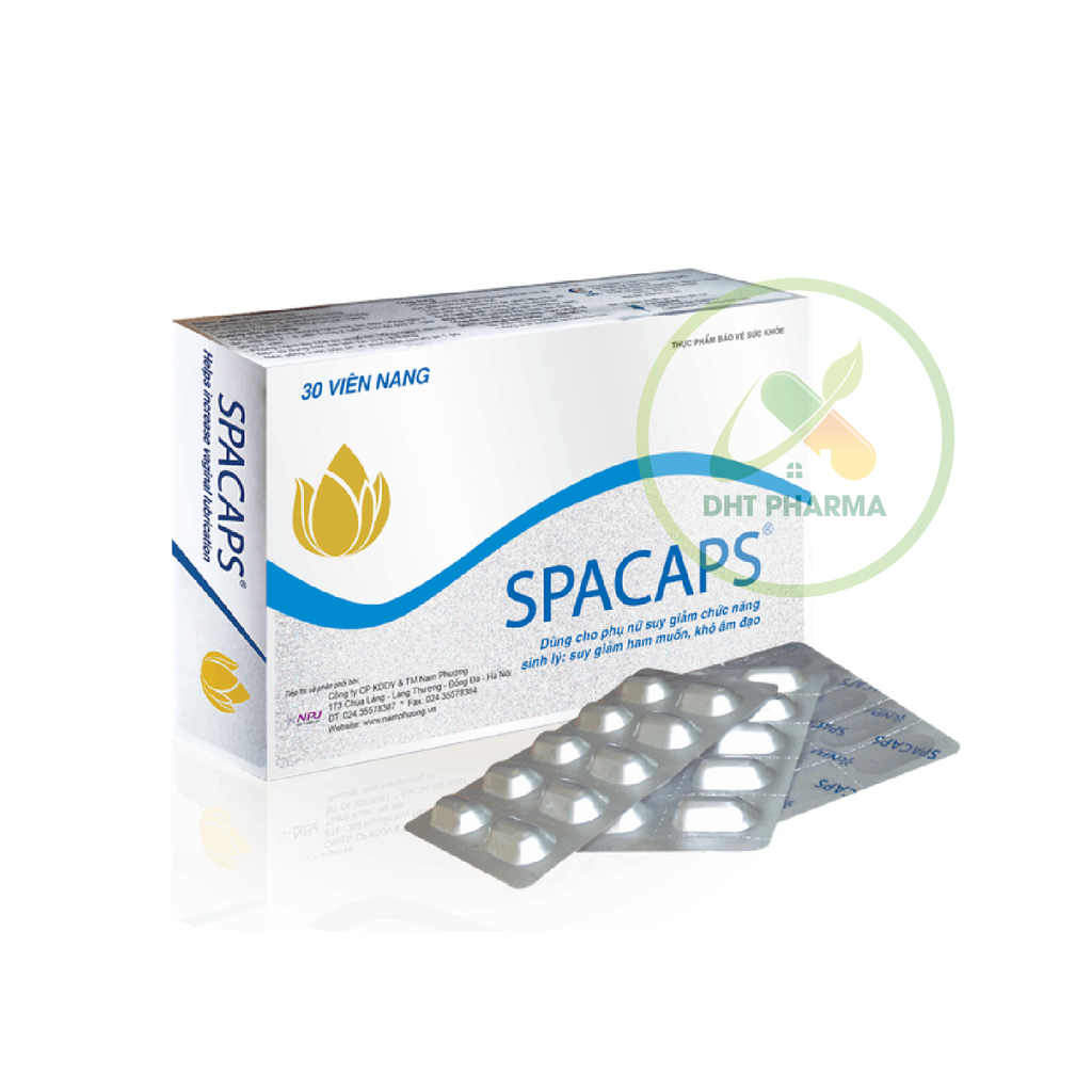 Spacaps bổ huyết, tăng nội tiết tố, giảm nguy cơ sạm da nám da nữ (Hộp 3 vỉ x 10 viên)