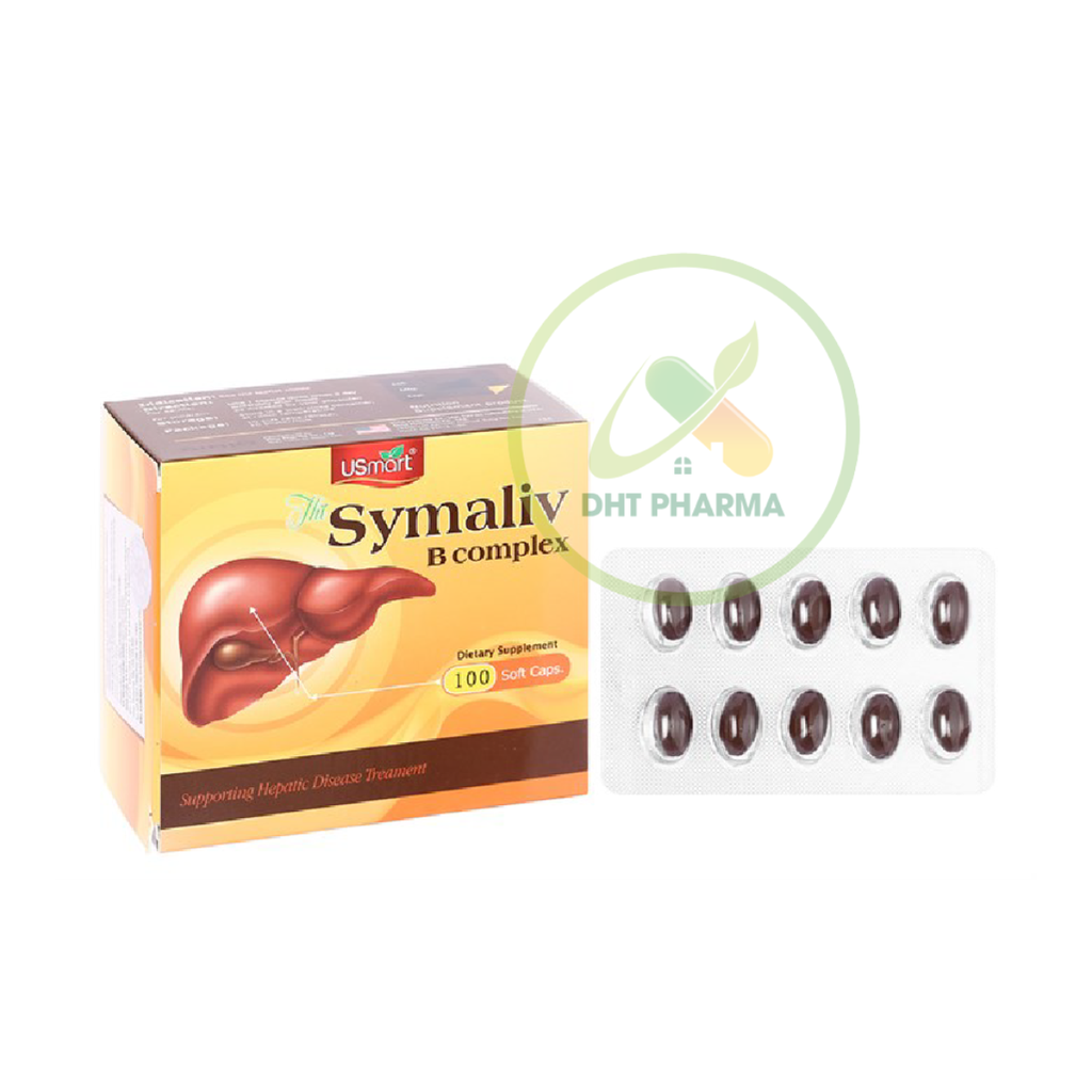 Symaliv B Complex hỗ trợ bảo vệ gan, tăng cường chức năng gan (Hộp 10vỉ x 10 viên)