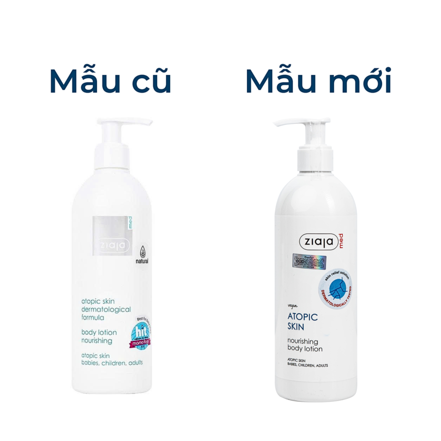 Nhũ tương ZIAJA dưỡng ẩm mượt da toàn thân Med Atopic Skin Dermatological Formula Body Lotion Nourishing