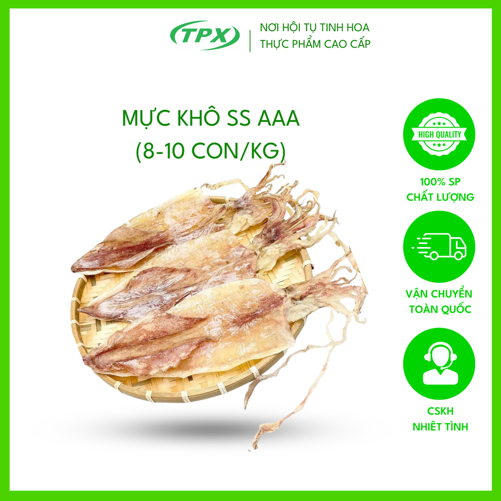 MỰC KHÔ SS AAA (8-10 CON/KG)