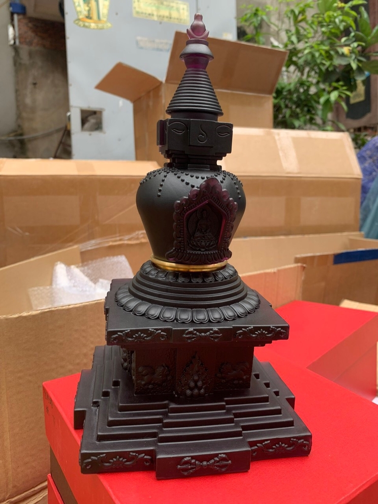 Tháp Xá Lợi liuli màu xanh Dược Sư (và 7 màu)