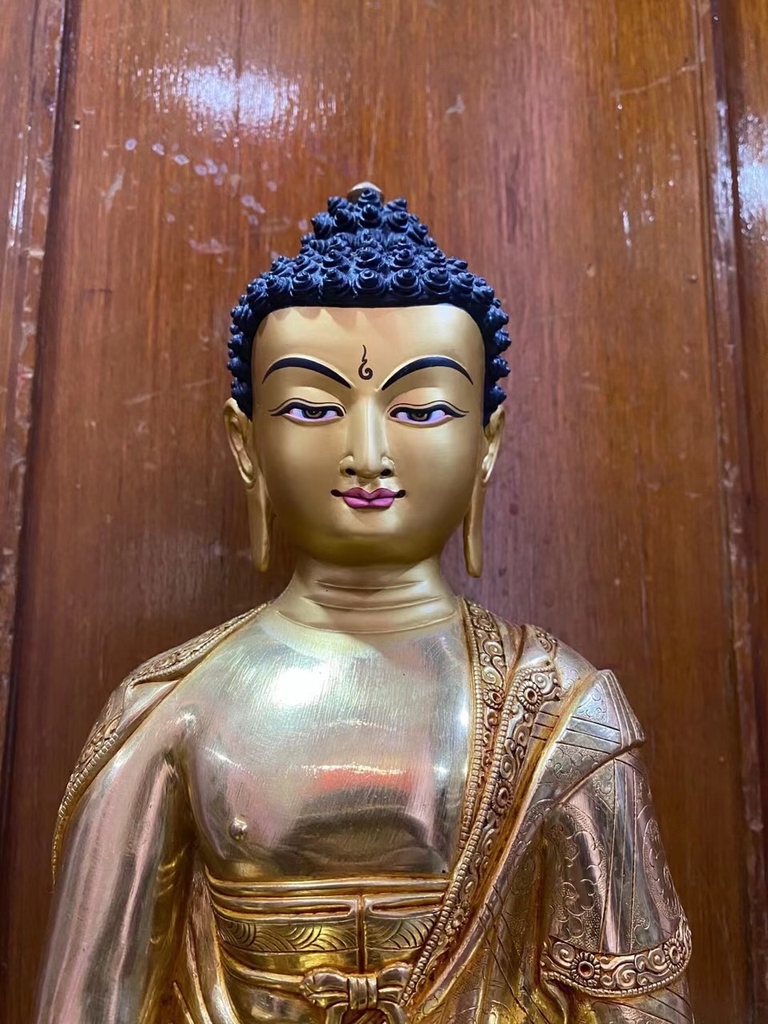 BỔN SƯ THÍCH CA MÂU NI PHẬT - 35.5 cm fullgold Nepal