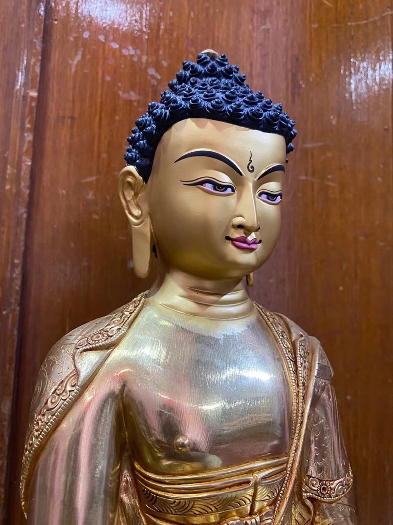 BỔN SƯ THÍCH CA MÂU NI PHẬT - 35.5 cm fullgold Nepal