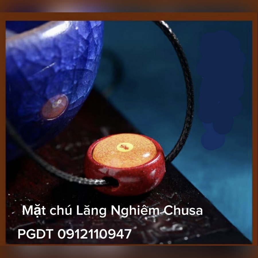 Mặt Dây Chuyền Chú Lăng Nghiêm bằng đá Chusa
