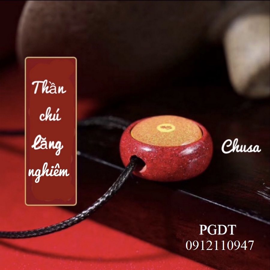 Mặt Dây Chuyền Chú Lăng Nghiêm bằng đá Chusa