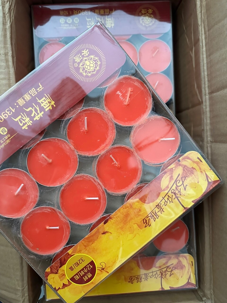 Đèn Bơ Thực Vật cúng dường 4 giờ - 8 giờ và 12 giờ