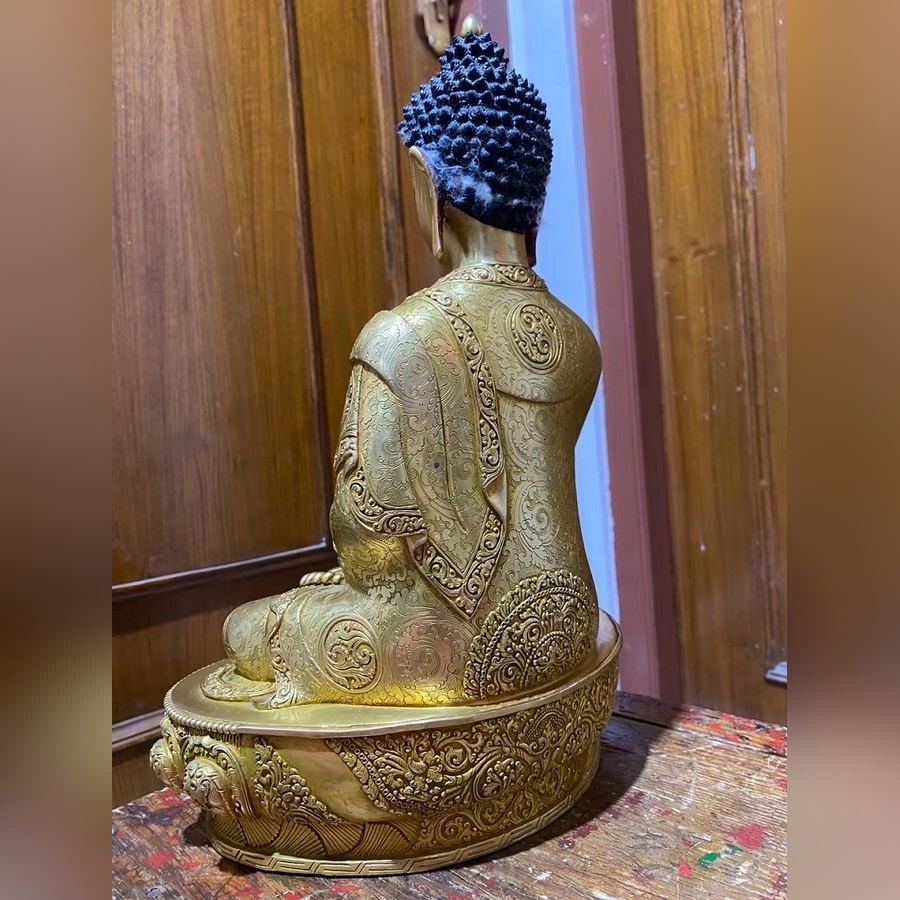 Tượng Đồng Nepal Phật Dược Sư 36CM