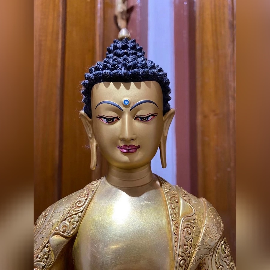 Tượng Đồng Nepal Phật Dược Sư 36CM
