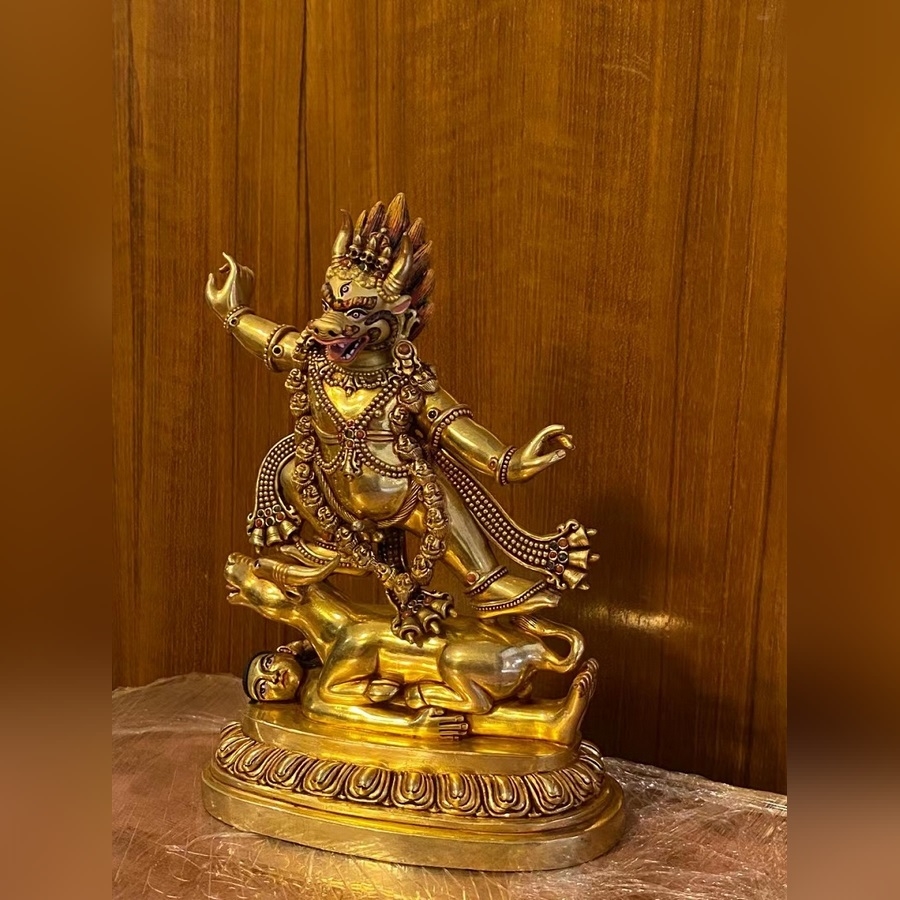 DẠ MA - YAMA 12 inch- tượng đồng Nepal