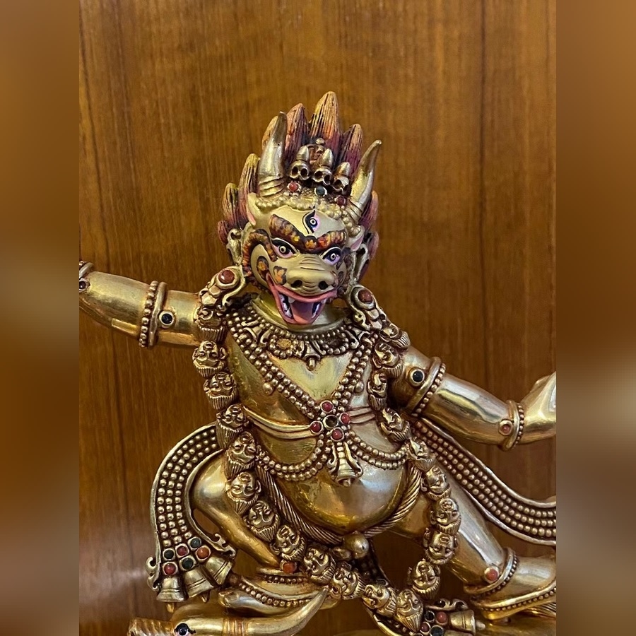 DẠ MA - YAMA 12 inch- tượng đồng Nepal