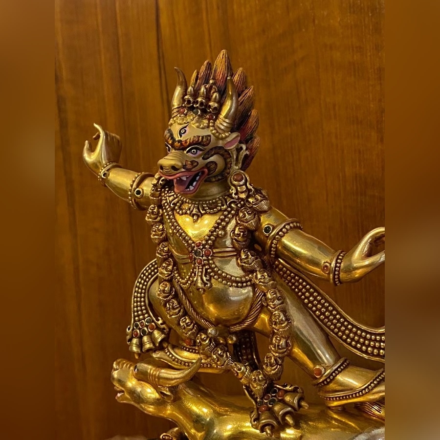 DẠ MA - YAMA 12 inch- tượng đồng Nepal