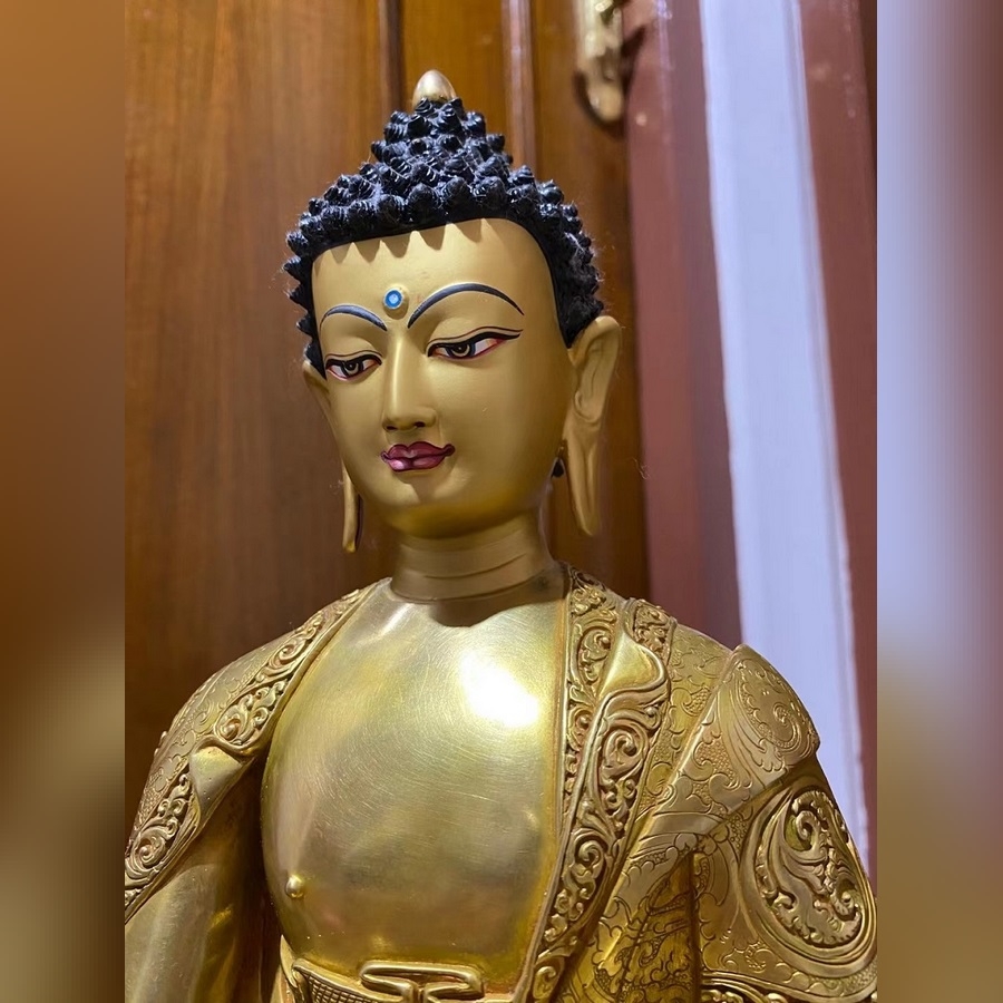 Tượng Đồng Nepal Phật Dược Sư 36CM