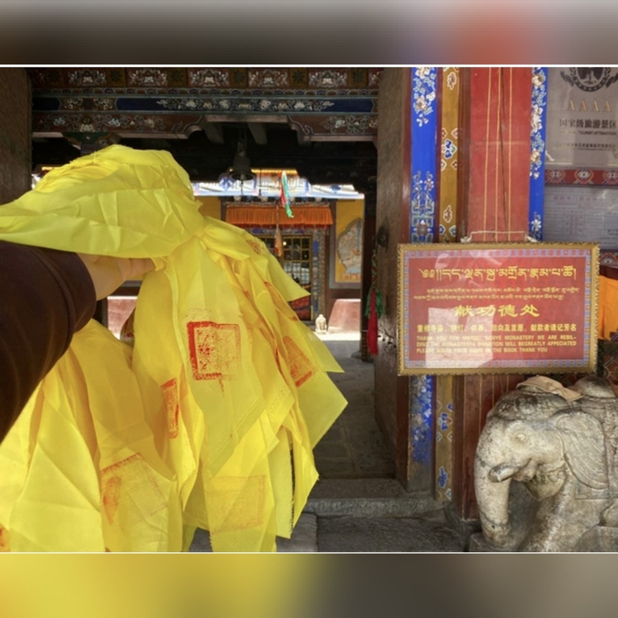 Khăn Ấn Hàng Ma Liên Hoa Sinh tu viện Samye
