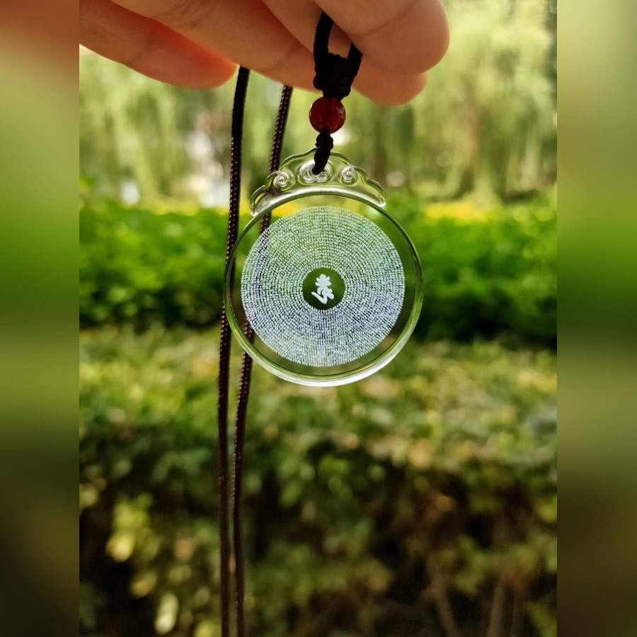 Dây Chuyền Thần Chú Lăng Nghiêm Pha Lê