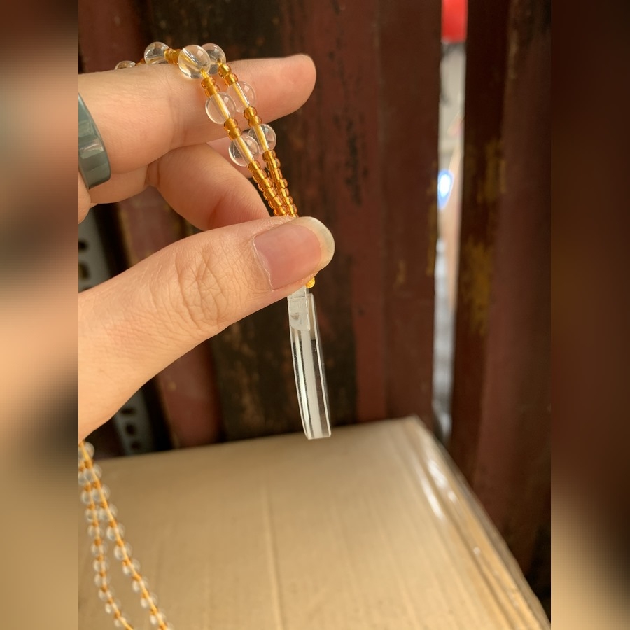 Dây Chuyền Thần Chú Lăng Nghiêm Pha Lê