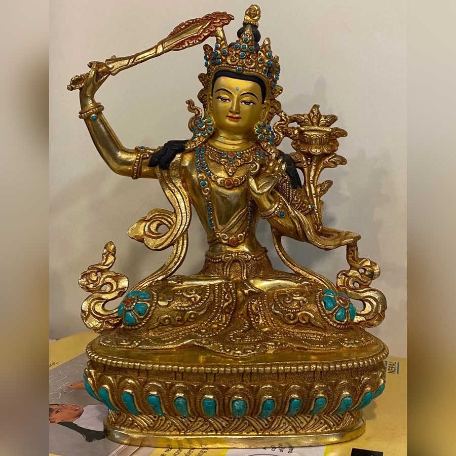 TÔN TƯỢNG CÁC BỔN TÔN CAO 17CM NEPAL