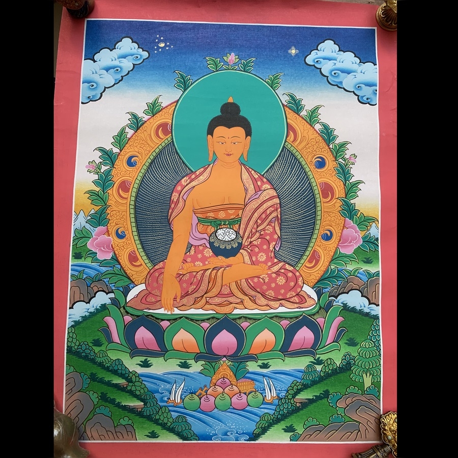 Tranh Thangka Phật Thích Ca - Tranh Vẽ Tay