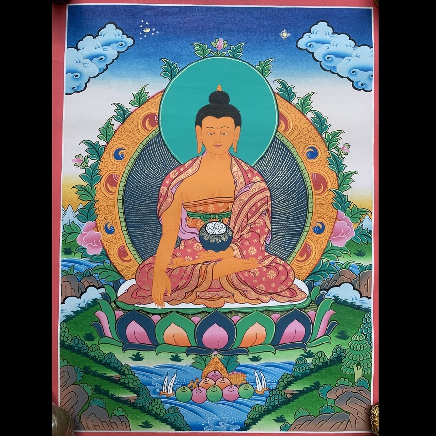 Tranh Thangka Phật Thích Ca - Tranh Vẽ Tay