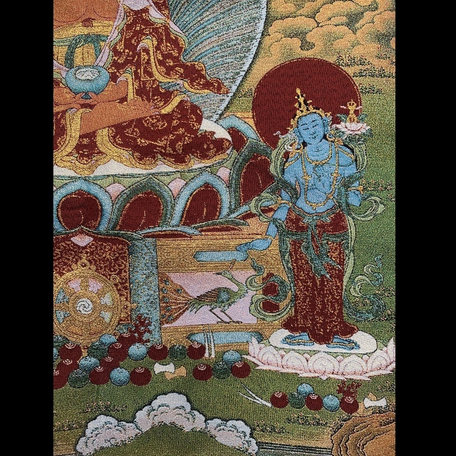 Tranh Thangka Adida Phật - tranh thêu