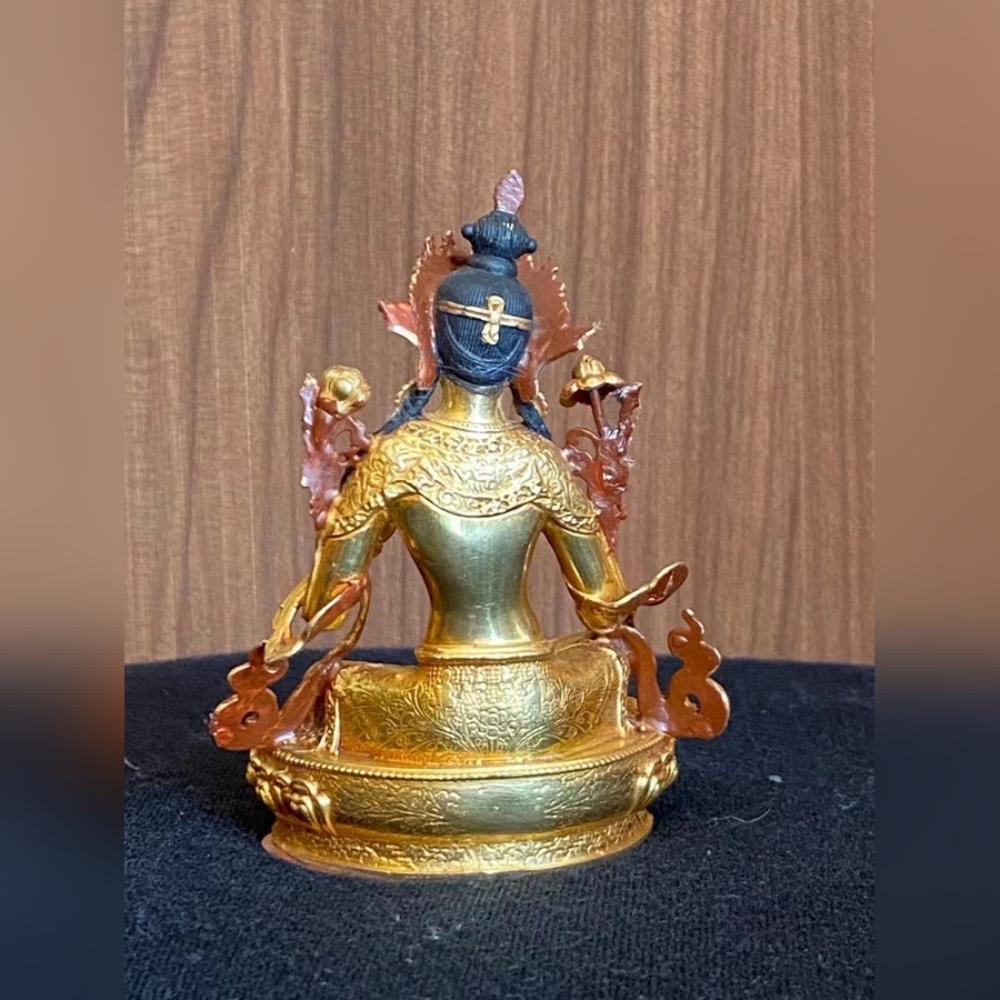 TÔN TƯỢNG GREEN GARA CỠ MINI 10cm NEPAL CAO CẤP
