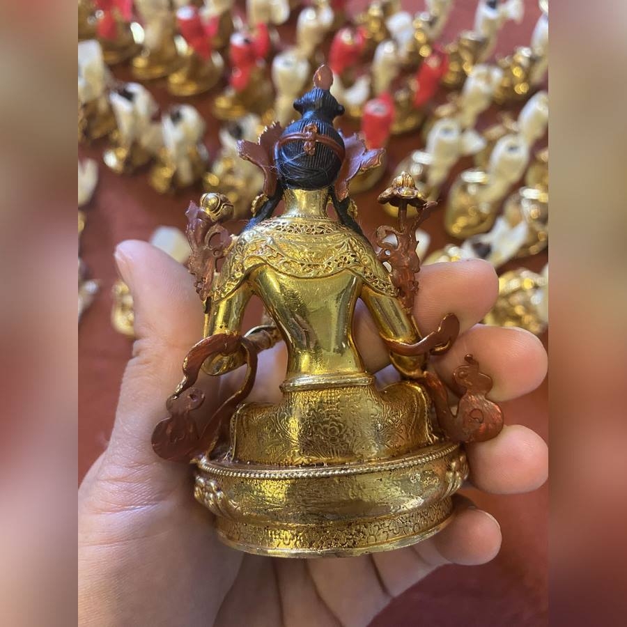 TÔN TƯỢNG GREEN GARA CỠ MINI 10cm NEPAL CAO CẤP