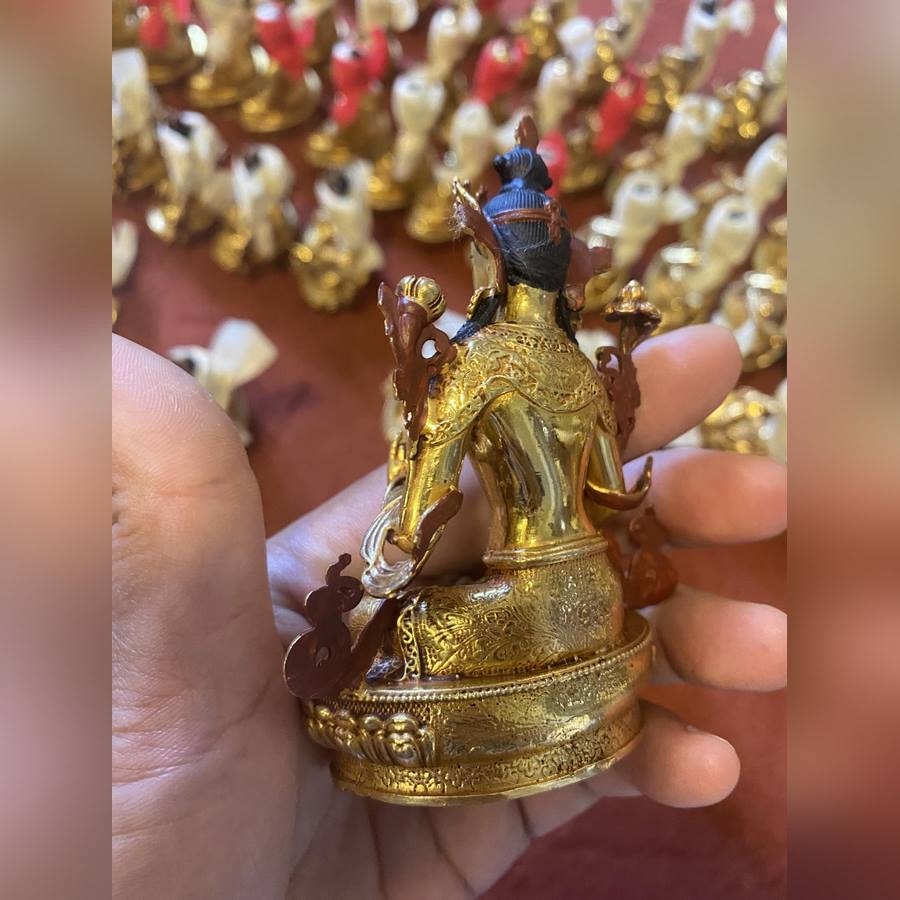TÔN TƯỢNG GREEN GARA CỠ MINI 10cm NEPAL CAO CẤP